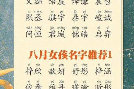 八月份出生宝宝起名字的最佳选择与技巧
