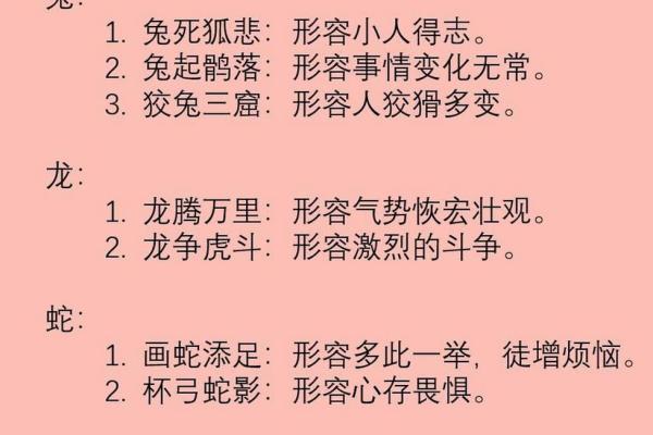 十二生肖与成语的巧妙结合:探寻文化中的智慧与象征 十二生肖与成语的巧妙结合:探寻文化中的智慧与象征
