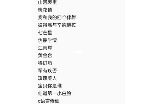 赋予小说人物生命的好听名字 赋予小说人物生命的好听名字
