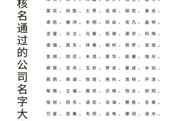 免费公司起名宝典:精选常用字汇总助你轻松命名 免费公司起名宝典:精选常用字汇总助你轻松命名