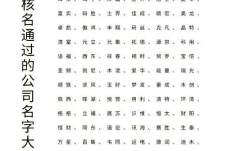 免费公司起名宝典：精选常用字汇总助你轻松命名