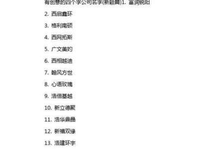 创意公司命名技巧与精选创意名称大全