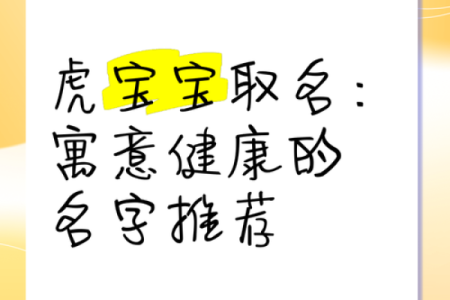 虎宝宝命名技巧：如何根据五行和生肖挑选最合适的名字