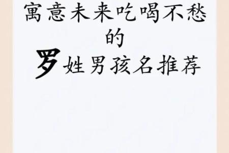 罗姓宝宝名字大全，助你选个好名字