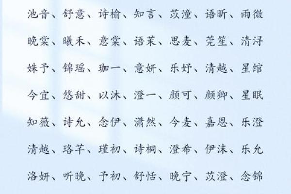 姓时女孩起名指南：从音韵到寓意