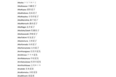 适合现代女生的日语名字推荐