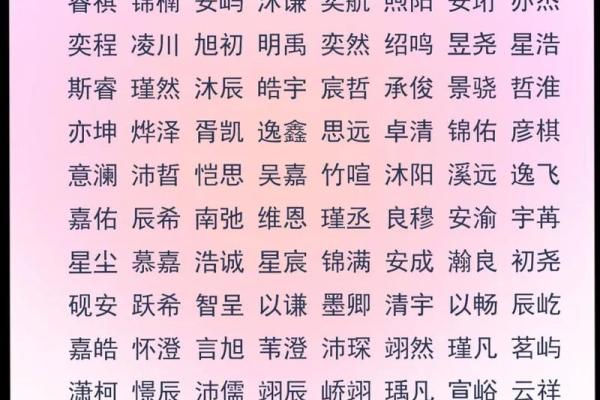 宝宝名字大全：灵感与创意的碰撞