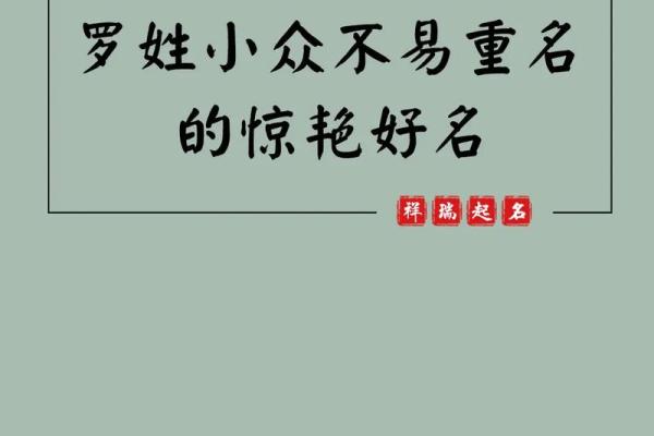 给罗姓宝宝起名字的关键要点
