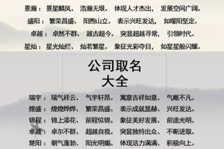 如何为公司取一个带有成字的名字助力品牌发展