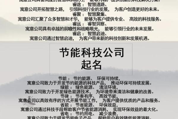科技公司起名创意大全：打造独特品牌的秘诀