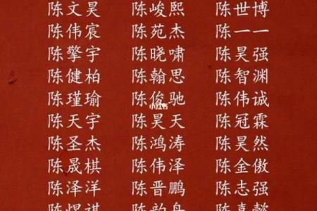 陈姓女孩名字大全：独特与寓意兼备