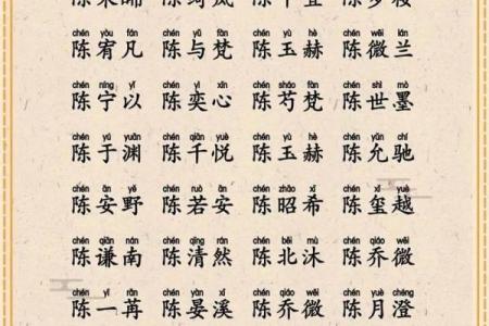 陈字在名字中的象征意义及其深层解读