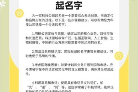 探索科技公司起名的艺术与科学