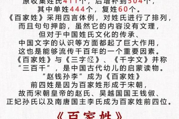 百家姓中的名字解析与文化深意 百家姓中的名字解析与文化深意