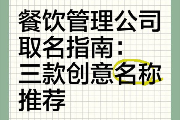 餐饮公司起名的创意指南与技巧分享 餐饮公司起名的创意指南与技巧分享