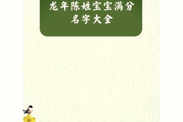 陈姓起名指南：寓意美好与音韵和谐