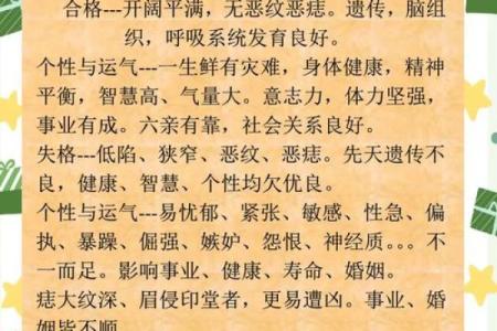 出生者的命运与性格解读