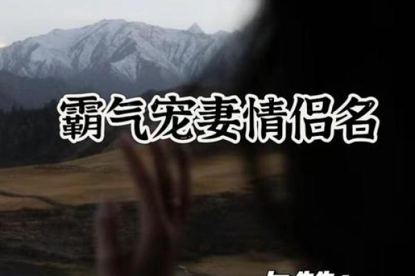 创造属于你们的霸气情侣名字，彰显独特气场