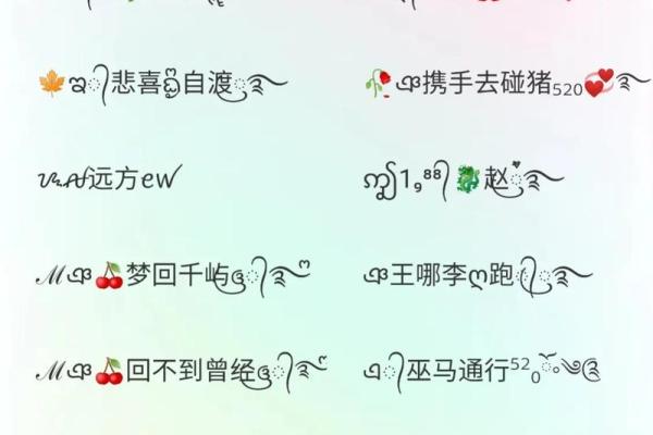 从花样名字看个性化命名的艺术 从花样名字看个性化命名的艺术