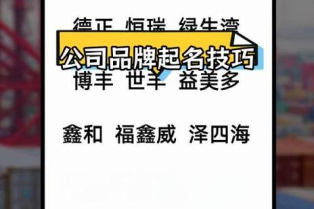 创意公司名称的选择技巧和建议