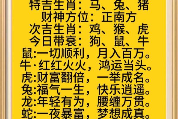 每日生肖运程预测:如何把握今天的机会 每日生肖运程预测:如何把握今天的机会
