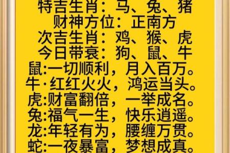 每日生肖运程预测：如何把握今天的机会
