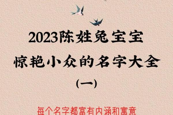 陈姓取名的独特含义与文化传承
