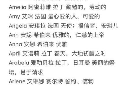 充满诗意的英语名字女孩，传递温柔与力量