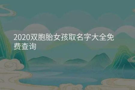 双胞胎起名指南：从传统到创新的完美选择
