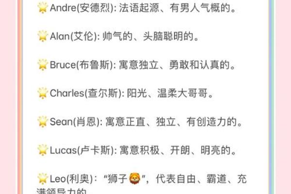 创意十足的英文帅气名字推荐合集 创意十足的英文帅气名字推荐合集