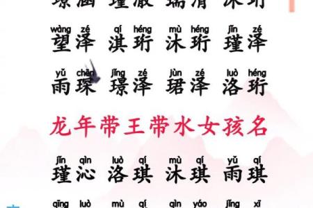 水与鸡年：为缺水女宝宝挑选名字的要点与建议