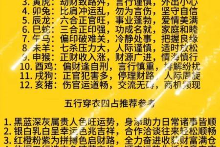 各生肖运势运程详解