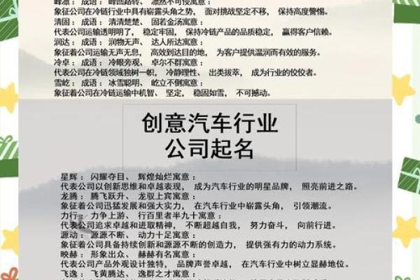 创意无限的公司名字选择指南