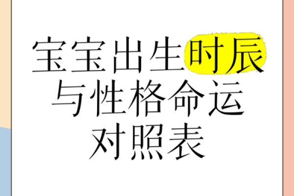 出生的命运与性格解析 出生的命运与性格解析