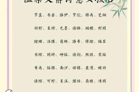 充满诗意的名字，给你不一样的感觉