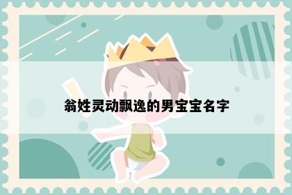 翁姓灵动飘逸的男宝宝名字