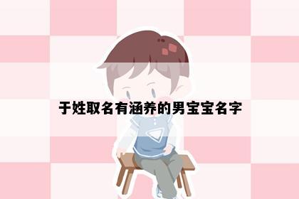 于姓取名有涵养的男宝宝名字