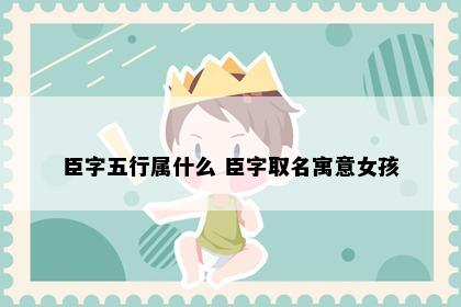 臣字五行属什么 臣字取名寓意女孩