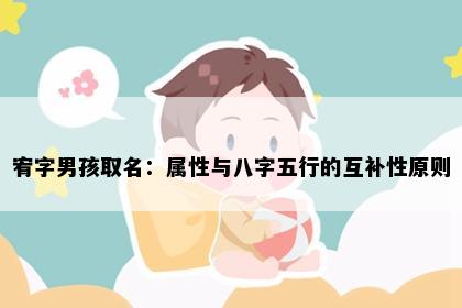 宥字男孩取名：属性与八字五行的互补性原则
