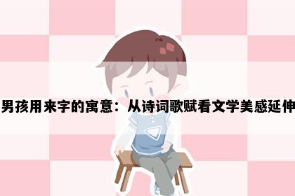 男孩用来字的寓意：从诗词歌赋看文学美感延伸