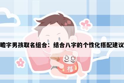 瞻字男孩取名组合：结合八字的个性化搭配建议