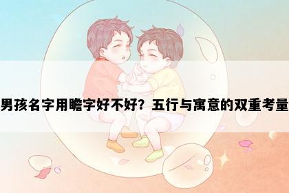 男孩名字用瞻字好不好？五行与寓意的双重考量