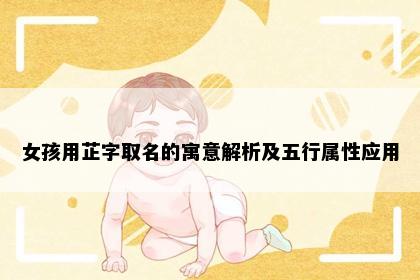 女孩用芷字取名的寓意解析及五行属性应用