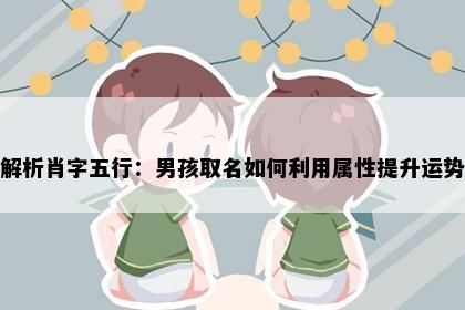 解析肖字五行：男孩取名如何利用属性提升运势