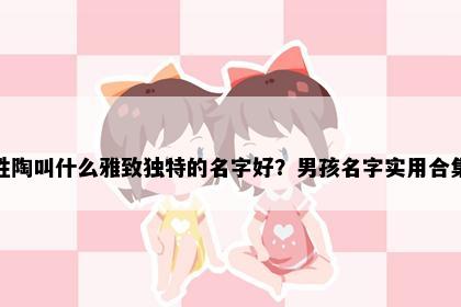 姓陶叫什么雅致独特的名字好？男孩名字实用合集