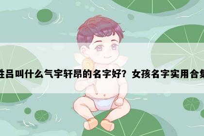姓吕叫什么气宇轩昂的名字好？女孩名字实用合集