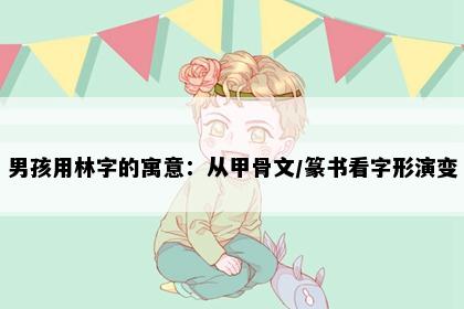 男孩用林字的寓意：从甲骨文/篆书看字形演变