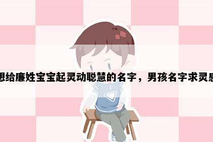 想给廉姓宝宝起灵动聪慧的名字，男孩名字求灵感