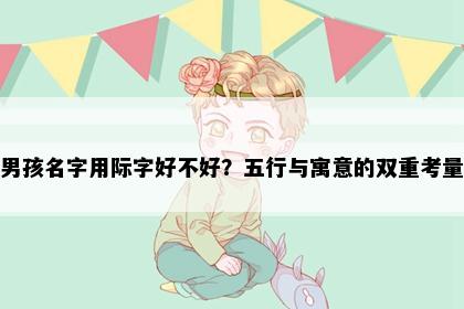 男孩名字用际字好不好？五行与寓意的双重考量