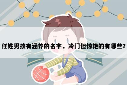 任姓男孩有涵养的名字，冷门但惊艳的有哪些？